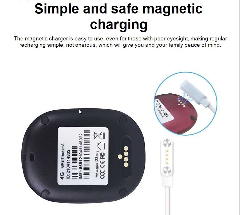 Simple and safe magnetic charging, easy to use even if you have poor eye sight